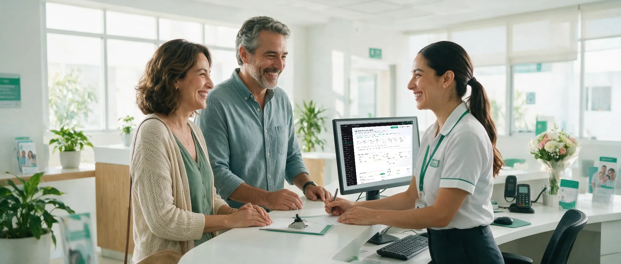 Personal de hospital usando Klinos PM